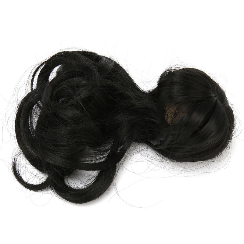 Doll Hair Wig Long Beautiful Exquisite Curly Soft High Temperature Synthetic Hair Doll Wig Black - Image 4