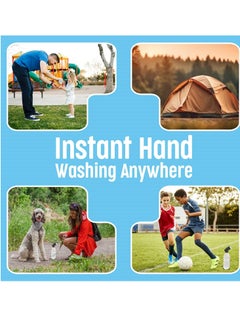 Suds2Go Refillable Caps, 2 Pack - Universal Fit Turns Most Disposable Water Bottles Into A Hand Washing Station - Includes Refillable Soap Reservoir - Conveniently Sized to Take on The Go - Black  - Image 2