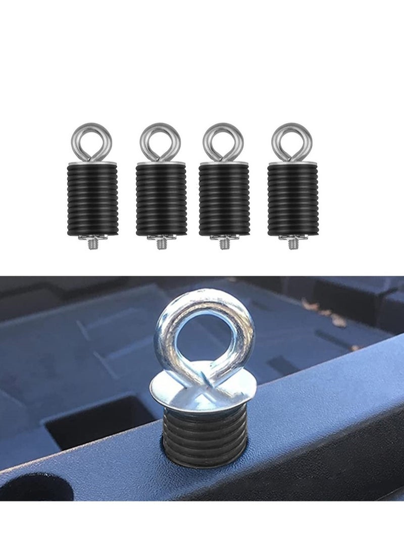 Excefore - UTV Tie Down Anchors Bed Anchors for Compatible with Polaris Ranger General 500 700 800 900 1000 Long Anchors Set of 4 - Image 1