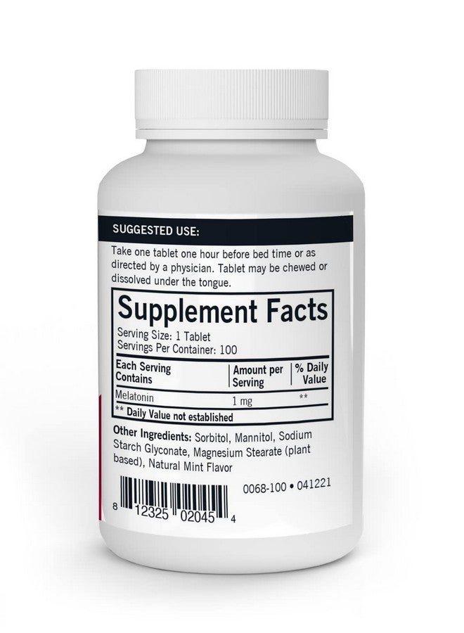 Kirkman - Melatonin 1 mg Chewable Tablets - 100 Tablets - Promotes Sleep - Refreshing Menthol Flavor - Hypoallergenic - Image 2
