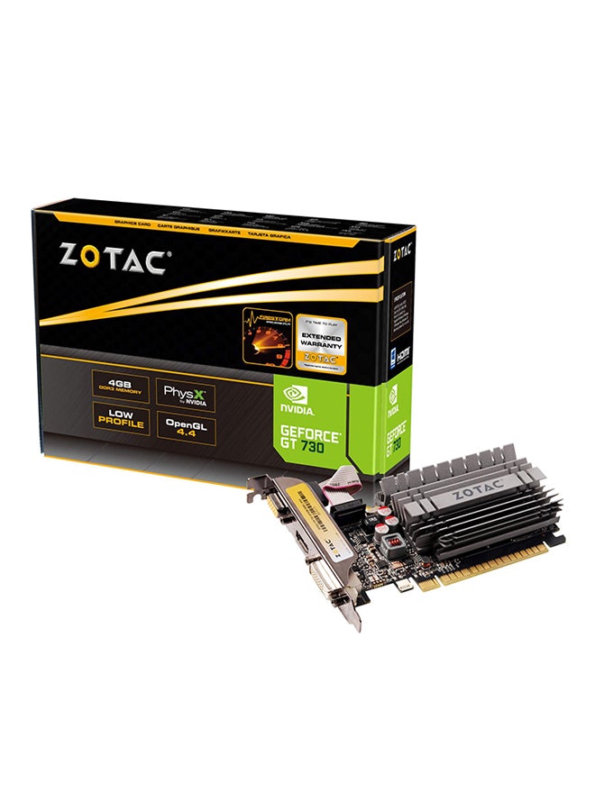 STAUD Zotac GeForce GT 730 4 GB DDR3 Graphics Card multicolour