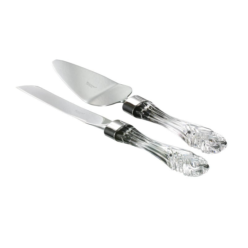 Waterford Wedding Cake Knife  Server Set 12 Clear