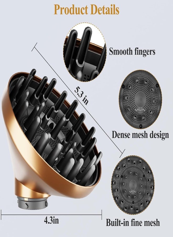 SWAZVAC Hair Diffuser Curl Attachment for Dyson Airwrap, HS01 HS05 Models, Wave Mode - Image 2