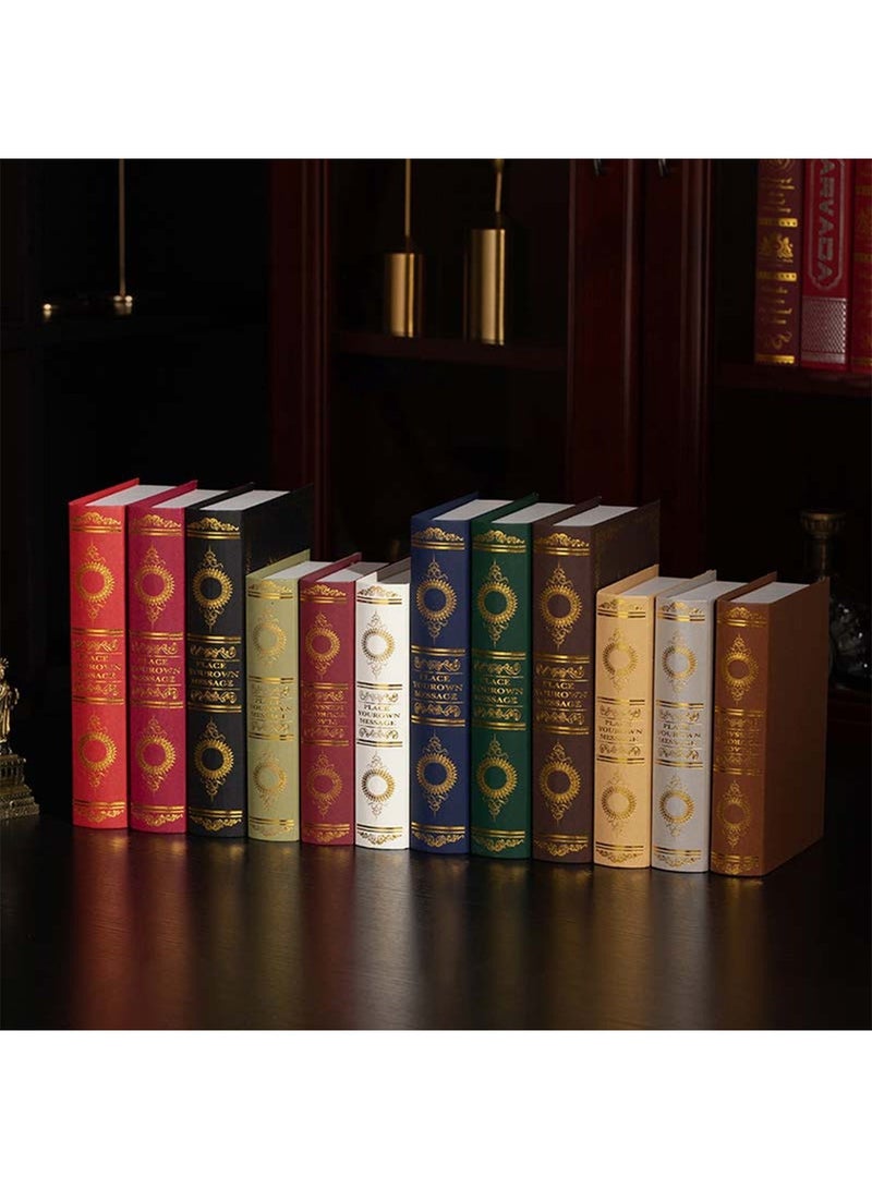 كيلا مجموعة كتب ديكورية 12 قطعة، كتب مزيفة عصرية، ديكور غلاف صلب للمنزل، المكتب، الطاولة، والرف - Image 2