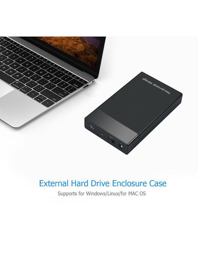 Generic - External 6Gbps USB 3.0 to SATA III 2.5Inch 3.5Inch Hard Drive Enclosure SSD HDD Box for 2.5 - Image 1