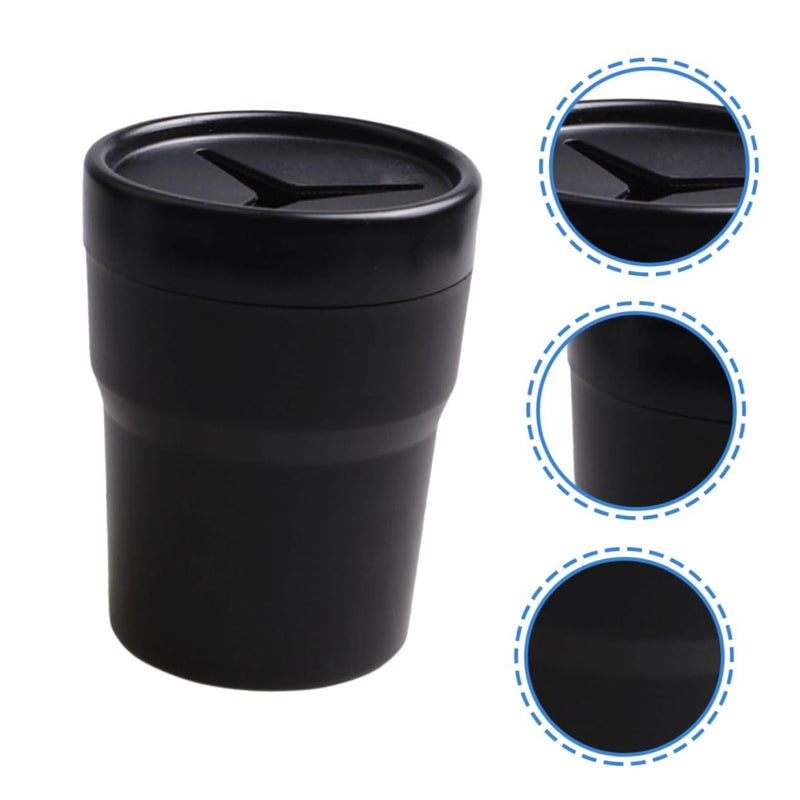 Black Car Cup Holder Organizer For Coins Phone Cards Storage Vehicle Easy Installation Space Saving Design - Image 5