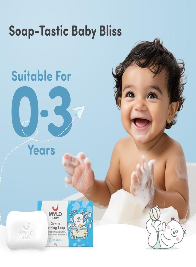 Mylo Baby Soap | Cleanses Gently | Retains Moisture | Easy to Apply | Suitable for 0-3 Years | 75 gm (Pack of 3) - Image 5