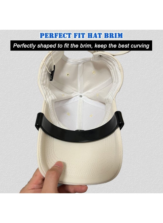 2PCS Hat Brim Bender Shaper Fixer - Adjustable Width Curving Tool for Baseball Caps, No Steaming Required with Self Adhesive Tape, Ideal Gift for Hat Lovers - Image 3