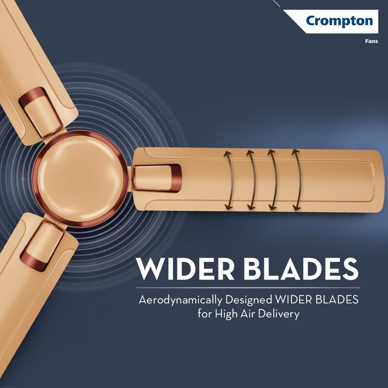 Crompton Crompton HIGHSPEED AMEO 1200mm 48 inch Ceiling Fan Copper Gleam Star rated energy efficient fan  - Image 4