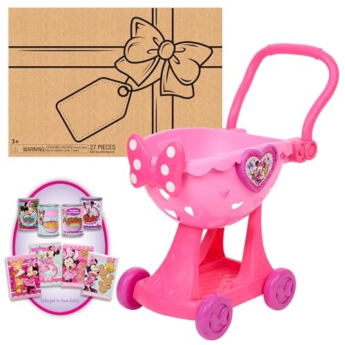 Minnies Happy Helpers Bowtique Shopping Cart Officially Licensed Kids Toys for Ages 3 Up by Just Play - Image 1