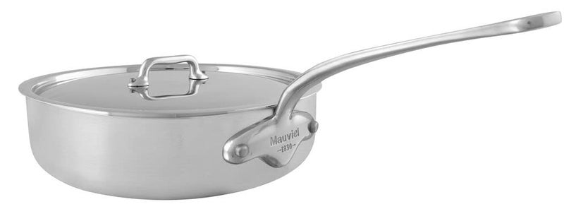 Mauviel Mauviel MUrban 24cm95 wlid Cast SS Handle TriPly saute pan Brushed Stainless Steel 