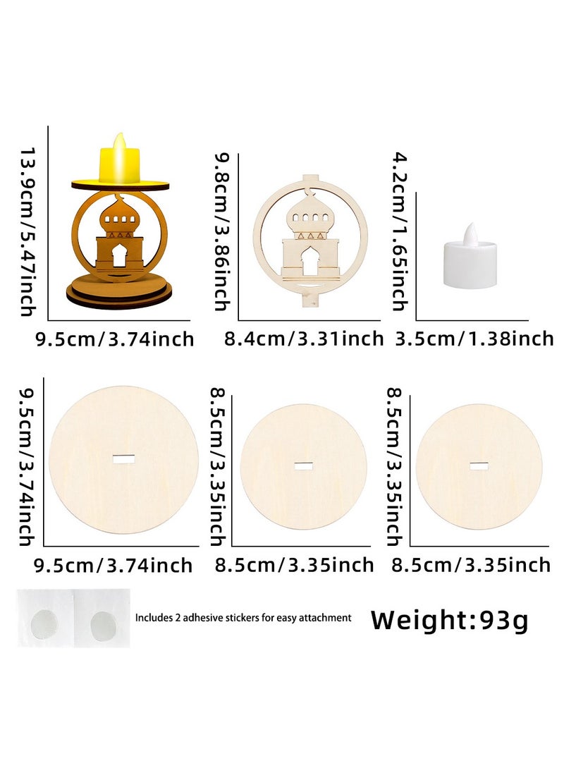 SOUQORA 1PC Mubarak Candlestick Ramadan Decoration For Home Ramadan Candlestick Decora Ramadan Candle Holder Castle Candle Holder  - Image 5