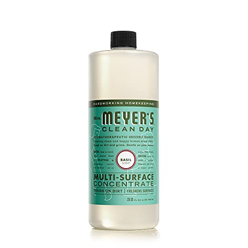 MRS. MEYER'S CLEAN DAY Multi-Surface Cleaner Concentrate, Use to Clean Floors, Tile, Counters, Basil, 32 fl. oz - Image 1