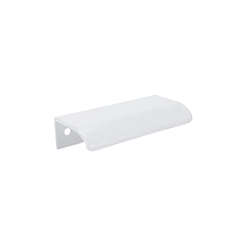 Tsnamay 10Pcs 3.15" White Arc Surface Pull,White Edge Pulls Furniture Drawer Handles Hidden Cabinet Handle,Hole Dia.2.52"/64mm - Image 3