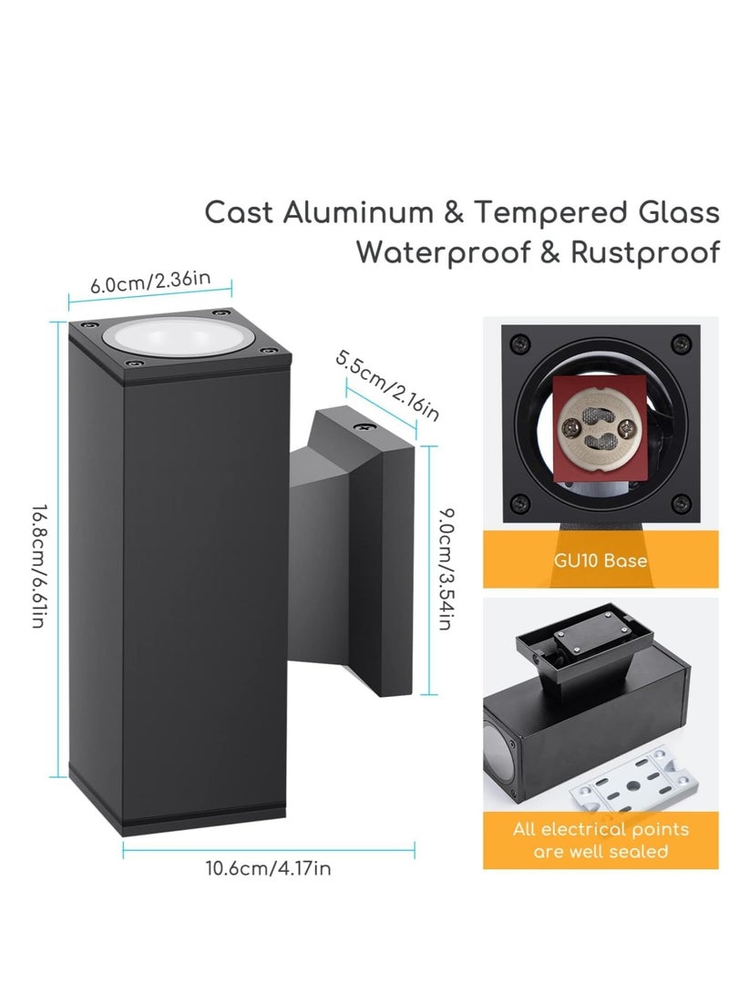 شروق الشمس ضوء الجدار الأسود الحديث في الهواء الطلق - Image 2