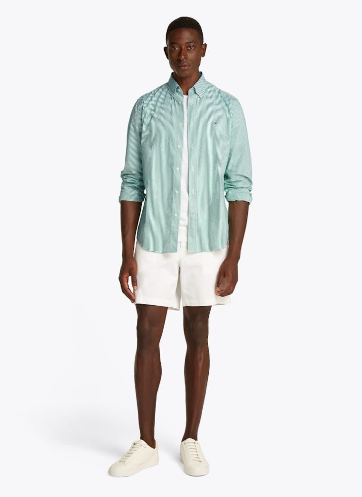 TOMMY HILFIGER Regular Fit Flex Cotton Classic Poplin Stripe Shirt  - Image 4