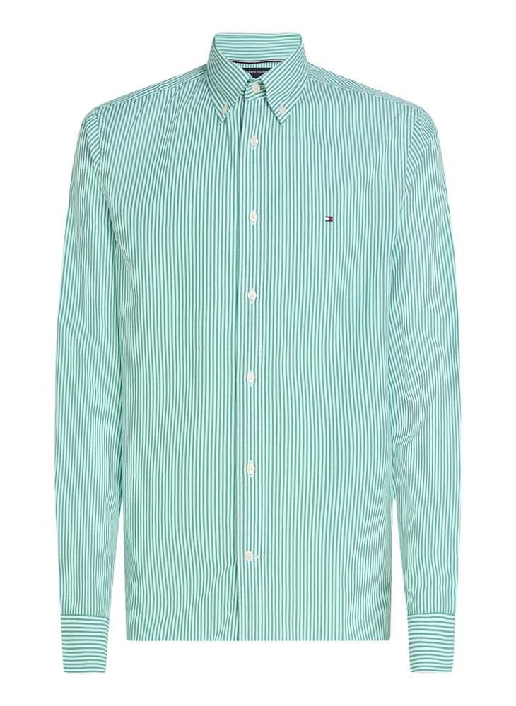 TOMMY HILFIGER Regular Fit Flex Cotton Classic Poplin Stripe Shirt  - Image 5