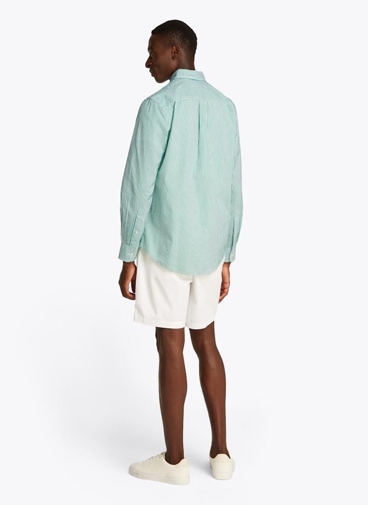 TOMMY HILFIGER Regular Fit Flex Cotton Classic Poplin Stripe Shirt  - Image 2