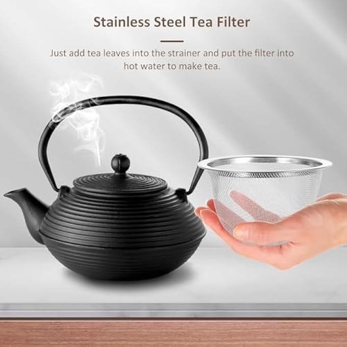 rayihni Teapot Mesh Strainer Infuser Filter Replacement Stainless Steel Tea Pot Drain Net 8Pcs Reusable Loose Leaf Tea Herb Strainer Tea Infuser 7 2Cm - Image 5