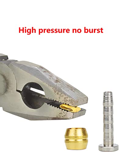 SUUJI 14 PCS BH90 Brake Olive and Barb - Brake brass olive and steel Connecting Insert kit for Shimano Mountain Bike Bicycle BH90 Avid Sram Bike Hydraulic Disc Brake Hose BH90/BH59 - Image 2