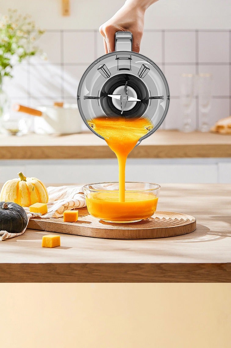 خلاط ومطحنة بقدرة 850 واط، معالج طعام بسعة 1.5 لتر و5 سرعات، شفرات من الفولاذ المقاوم للصدأ، مطحنة جافة سعة 300 مل للبن والتوابل والعصائر والسموذي - Image 4