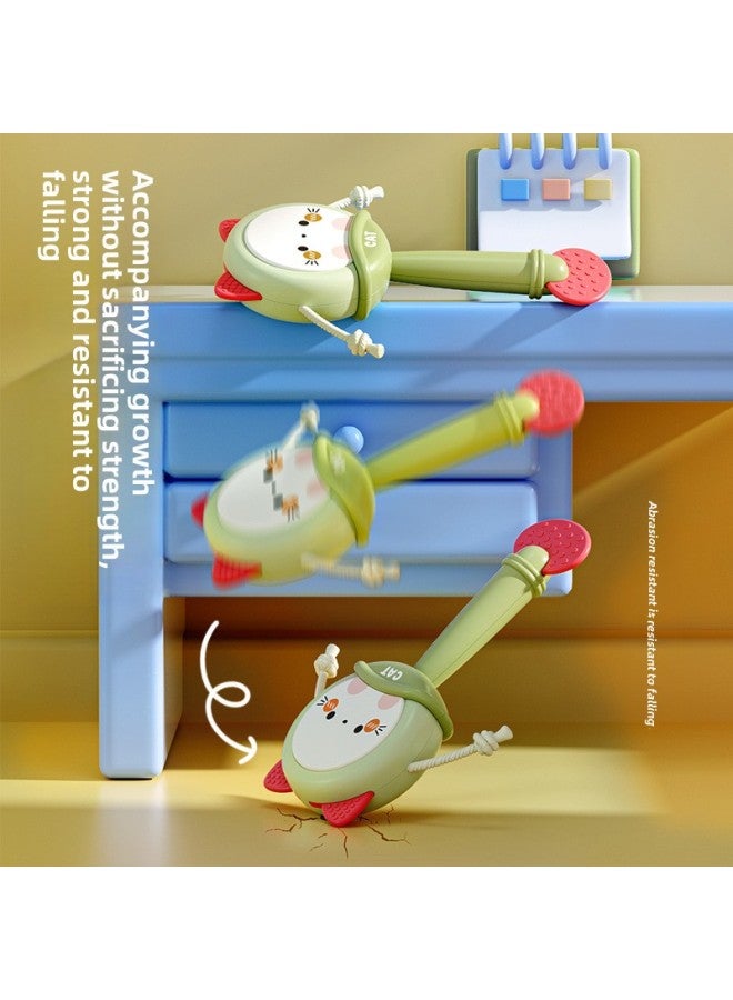 Baby Toys 0 A 1 Year Old Newborn Children 3 To 6 Months Baby Grip Training Can Gnaw Gum Rattle-Color:Kitten Rattle  Training Hearing/grip/can Be Chewed - Image 5
