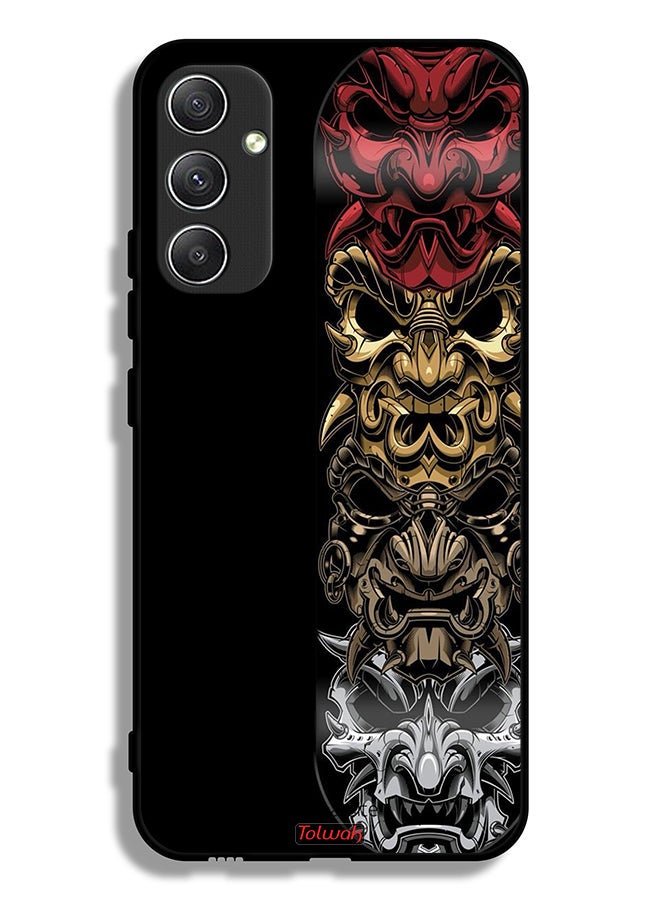 Tolwak Samsung Galaxy A34 5G Protective Case Cover Heads Art - Image 1