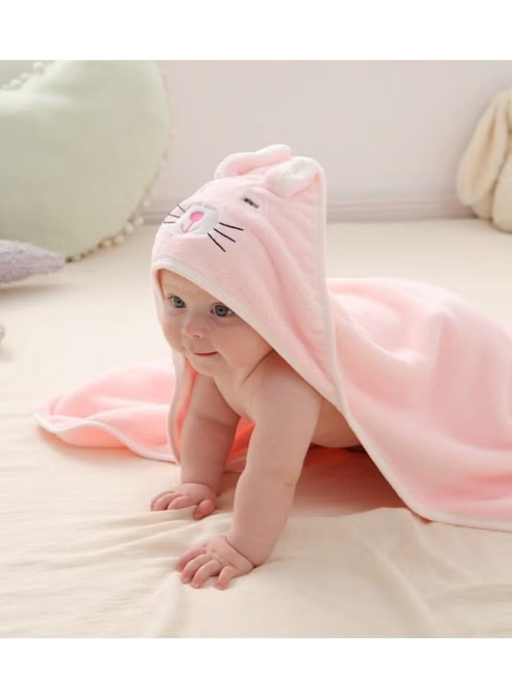 Baby Bath Towels Newborn Hooded Baby Towel Ultra Absorbent and Soft Cotton Hooded Washcloth for Baby Toddler Infant Unisex Hooded Baby Bath Towel - Image 5