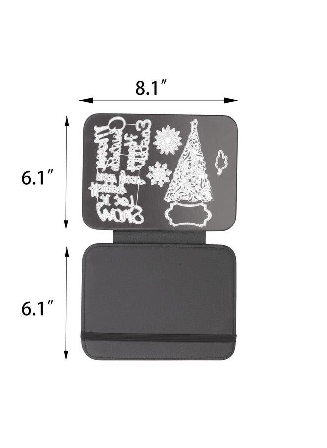 UNIMEIX UNIMEIX Crafter's Magnetic Craft Die Stand Craft Die Platform with Leather Case Magnetic Sheets for Dies Storage Supplies  - Image 5