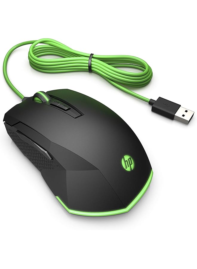 HP 200 Pavilion Gaming Mouse Wired 3200 Dpi Pixart Optical Gaming Sensor 5 Programmable Buttons 12 Cusomizable Rgb Light Modes 2 Year Warranty Ergonomic Grip Black 5Js07Aa - Image 5