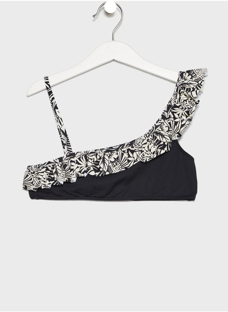 MANGO - Kids Ruffled Print Bikini - Image 1