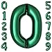 cocodino Dark Green Number 0 Balloons Large Emerald Green Number Balloons 40 Inch Jungle Safari Birthday Party Supplies Graduation Decorations Forest Green 0 Balloon - Image 3