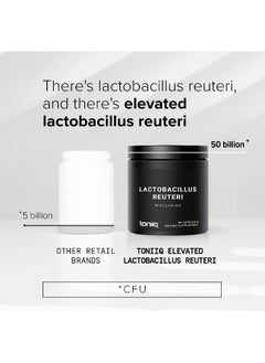 Toniiq 50 Billion Cfu Lactobacillus Reuteri Probiotic 50Mg Per Serving - L Reuteri Probiotics - Highest Cfu Count Lactobacillus Reuteri Probiotic - 60 Vegetarian Capsules - 60 Servings  - Image 4