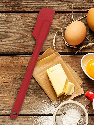 Mrs. Anderson's Baking Slim Spatula, Heat-Resistant Flexible Nonstick Silicone, 10-Inches, Cherry - Image 2
