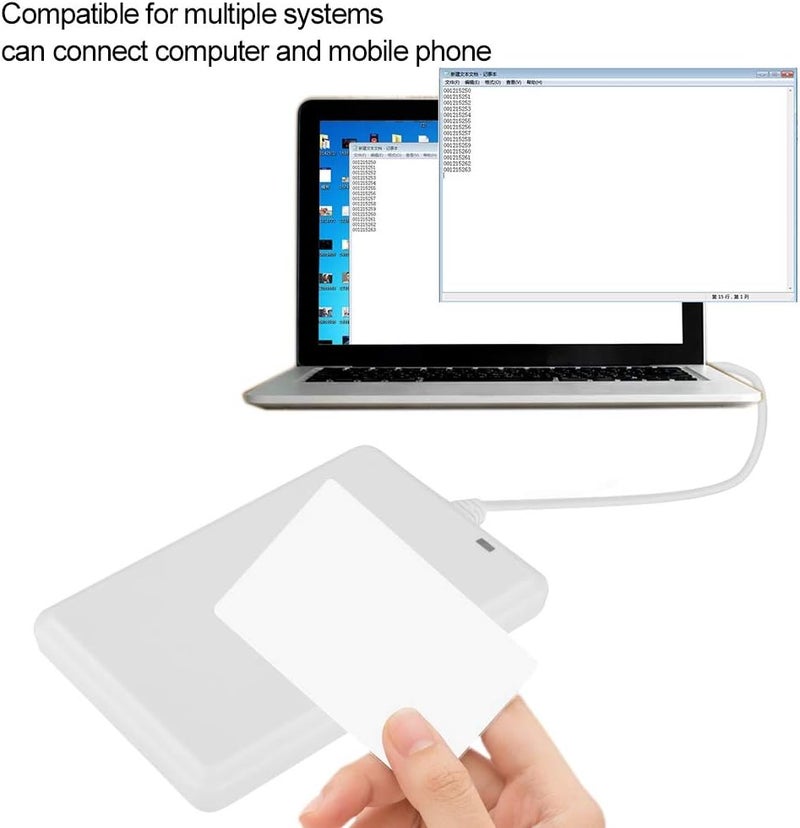 comfrt RFID Card Reader IC/ID Card Non-contact USB Drive-free NFC Door Access Card Reader Can Connect Computer and Mobile Phone(13.56Mhz IC Card) - Image 2