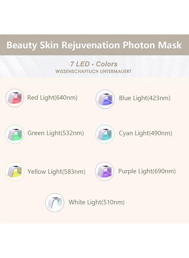 Fxtiaa Led-Face-Tool，LED Light Therapy Facial Mask，7 in 1 Beauty Equipment for Skin Care at Home - Image 2