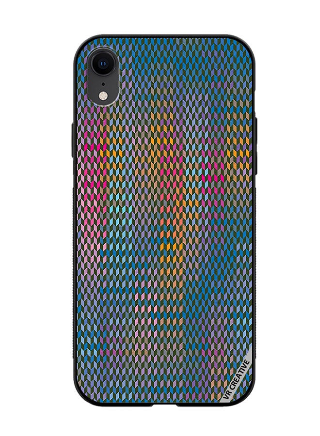 VR CREATIVE Protective Case Cover For Apple iPhone XR Abstract Design Multicolour - Image 1