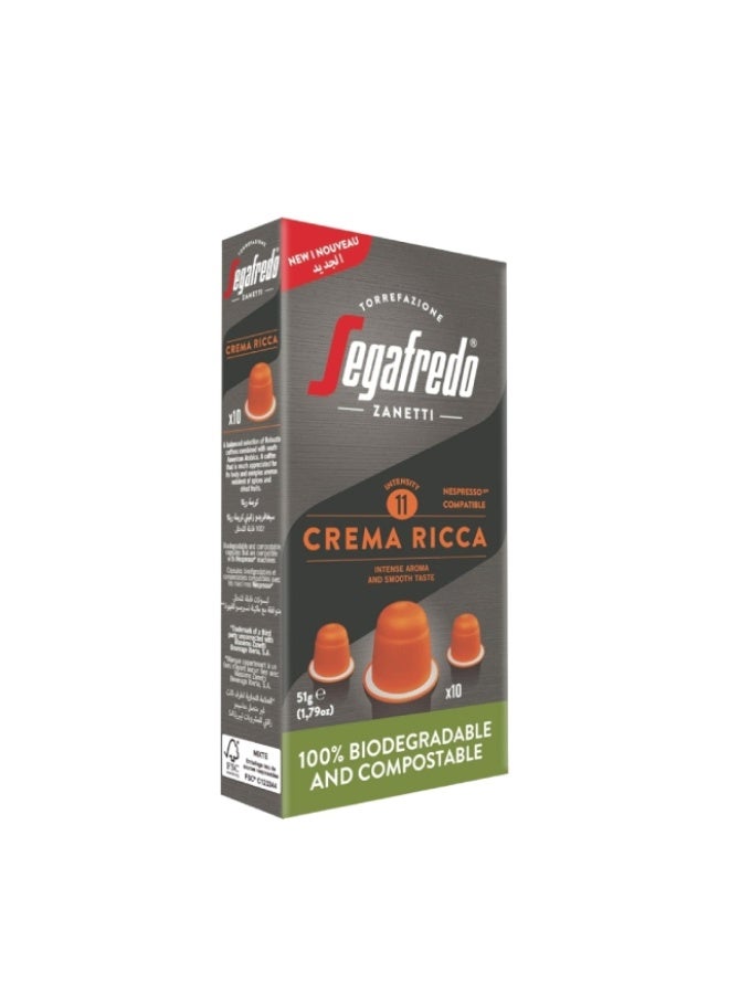 Coffee Capsules Crema Ricca - 10 Capsules