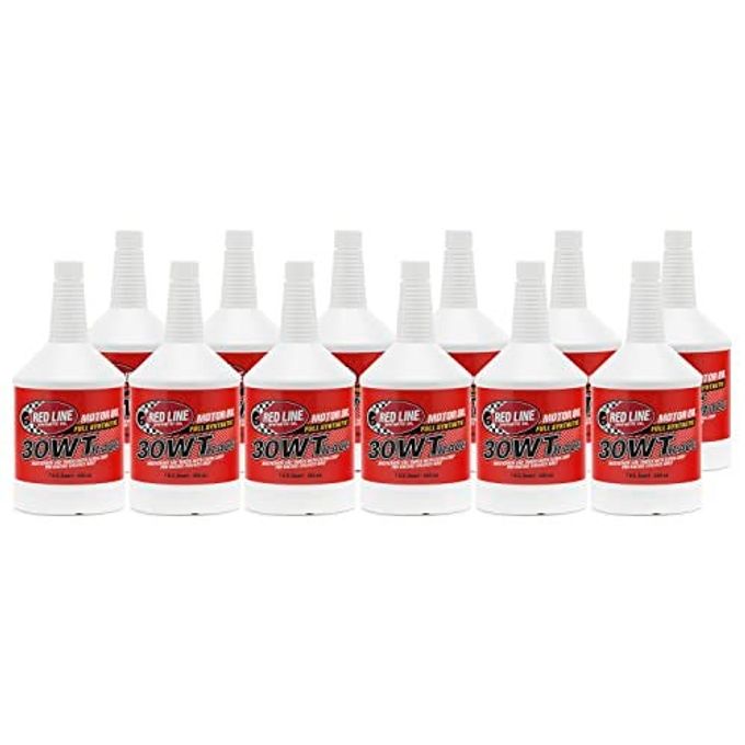 Red Line 10304 30Wt Synthetic Race Motor Oil (10W30) 1 Quart (12 Pack) - Image 1
