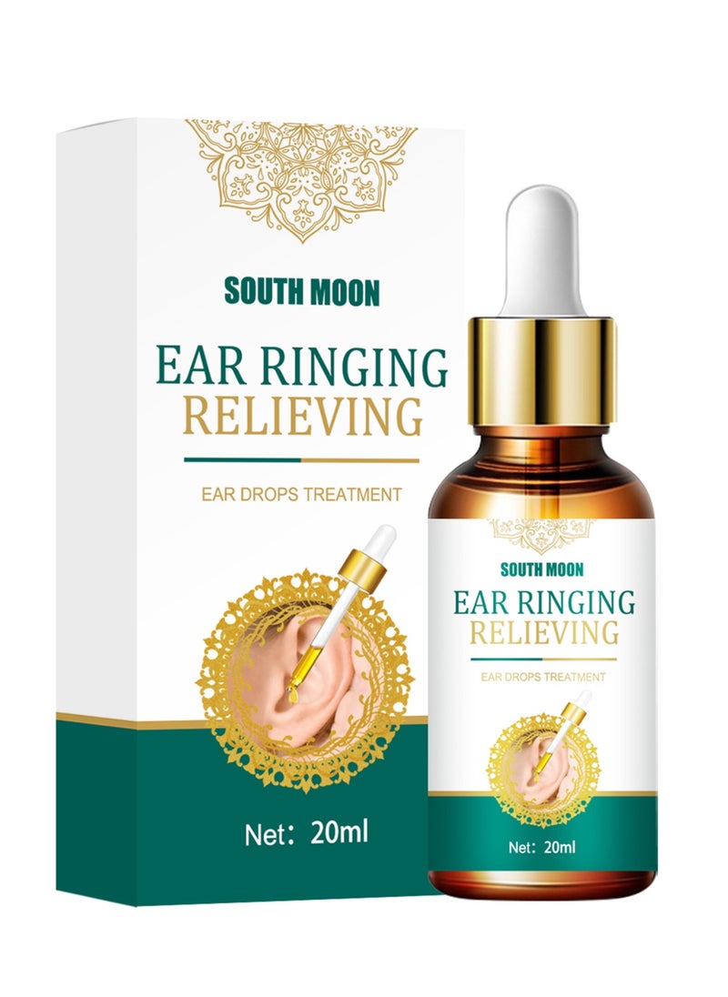 SOUTH MOON - 20ml Ear Ringing Relieving Ear Drops Tinnitus Deafness Ear Swelling Ear Discharge Otitis Media Ear Fluid Best Ear Drops for Swimmers' Ears - Image 1