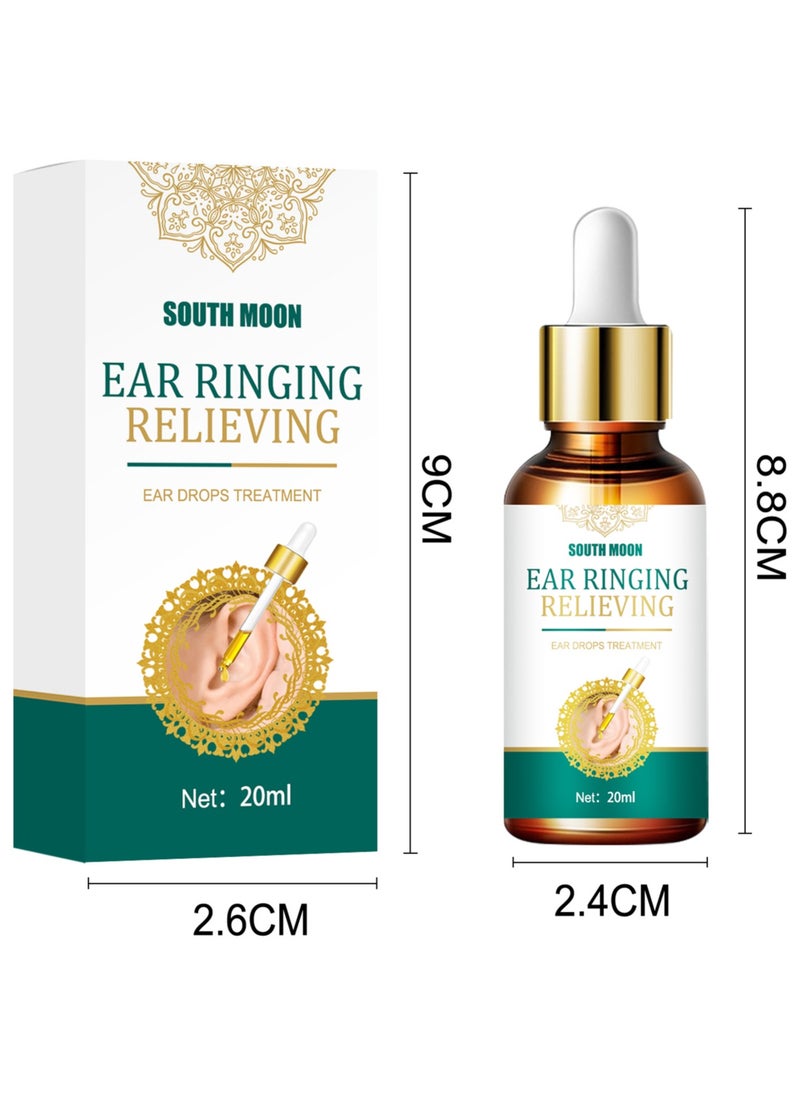 SOUTH MOON - 20ml Ear Ringing Relieving Ear Drops Tinnitus Deafness Ear Swelling Ear Discharge Otitis Media Ear Fluid Best Ear Drops for Swimmers' Ears - Image 1