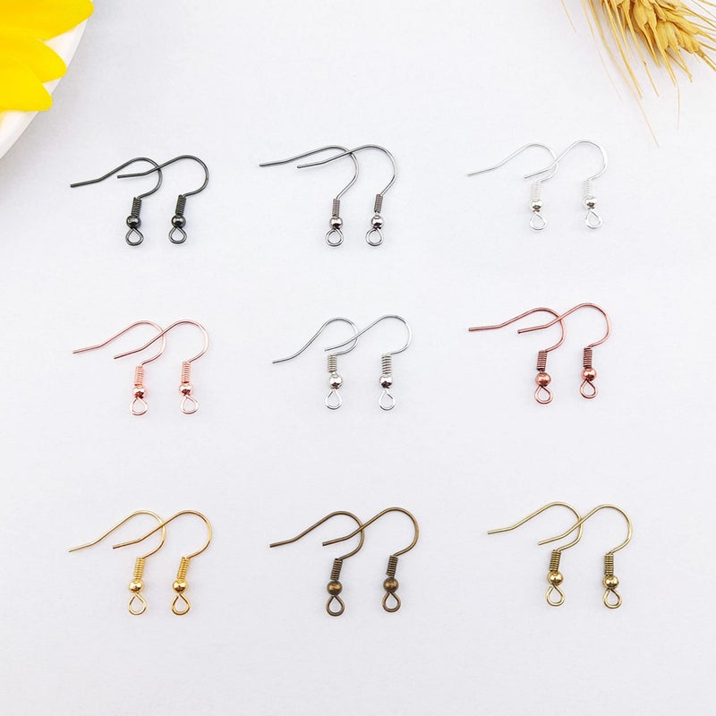 Coiris 100 Pairs Rose Gold Color Earwires French Earring Hooks/Dangle Earring Findings Jewelry Making DIY (EH-1007-RG1) - Image 4