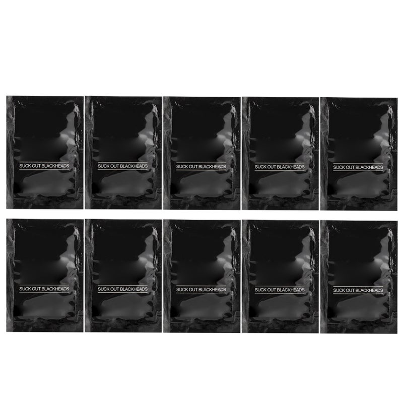 10pcs Bamboo Charcoal Blackhead Removal Nose Mask Skin Pore Cleansing Peel Off Mask 6g - Image 1