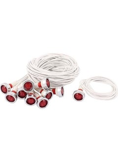 10 pieces neon indicator lamp, AC 220 volt, red light