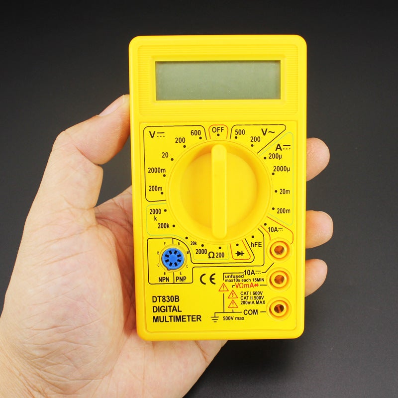 DT830B Digital Multimeter Mini Handheld Default shipping (no battery) 