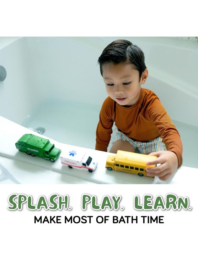 SplashEZ Mold Free Bath Toys For Babies And Toddlers, Car No Hole Bath Toys, Non Squirting Bath Toys No Mold For Tub, Beach, Pool, Bpa Free, Safe, Fun Infant Baby Bath Toys No Holes 0 1 3 6 12 18 Month  - Image 3