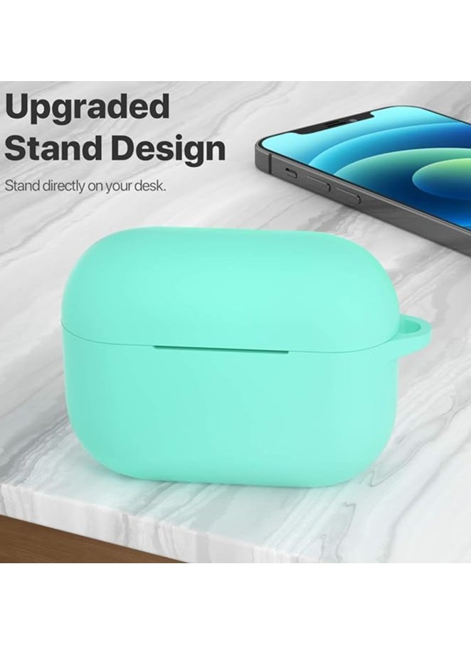 wexon Protective Shockproof Silicone Case Cover for Apple AirPods pro (1/2 Generation)  Mint Green  - Image 2