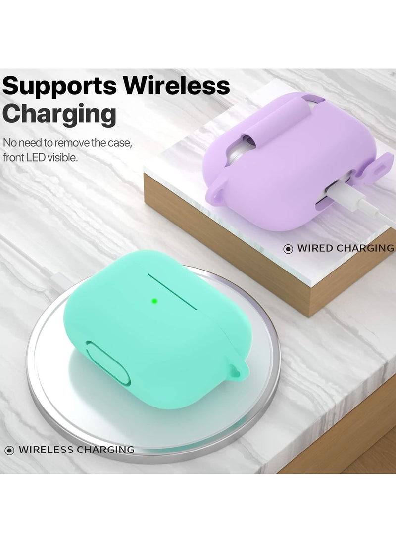 wexon Protective Shockproof Silicone Case Cover for Apple AirPods pro (1/2 Generation)  Mint Green  - Image 4