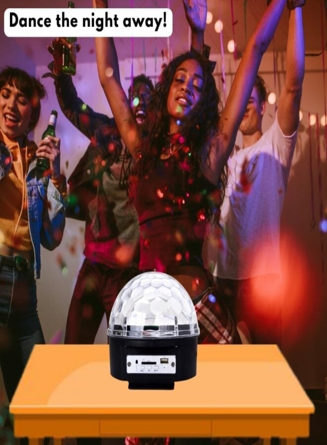 LC LED Crystal Magic Ball Light with Bluetooth Speaker and Remote Control - Image 5