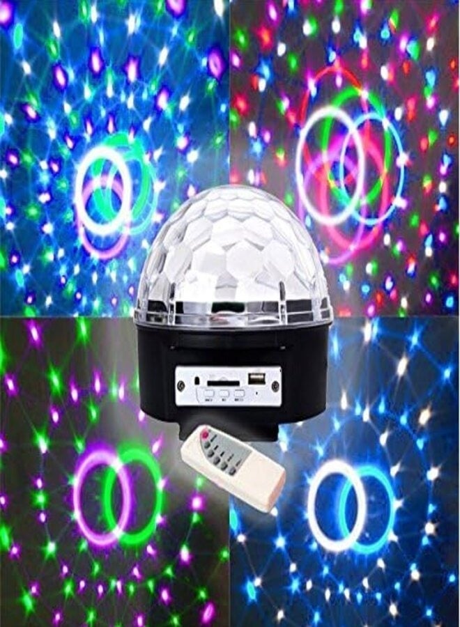LC LED Crystal Magic Ball Light with Bluetooth Speaker and Remote Control - Image 2
